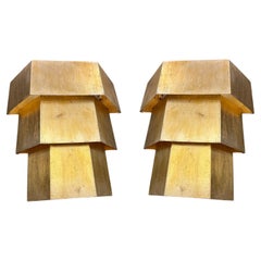 Pair of Sconces in golden iron, Style, Art Deco, Year, 1920, France