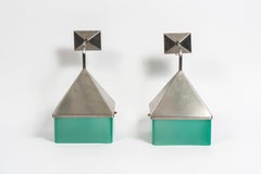 Pair of Sconces in Murano Glass Signed