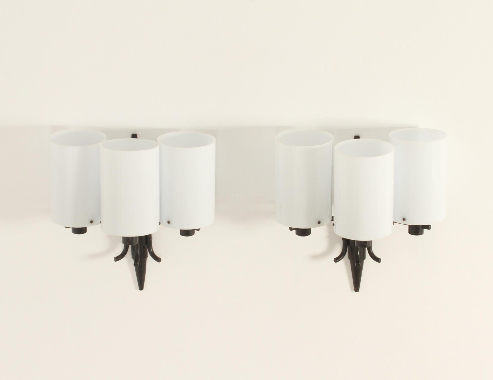 Pair of Sconces in Wrought Iron by Jordi Vilanova, Spain, 1960's For Sale 6