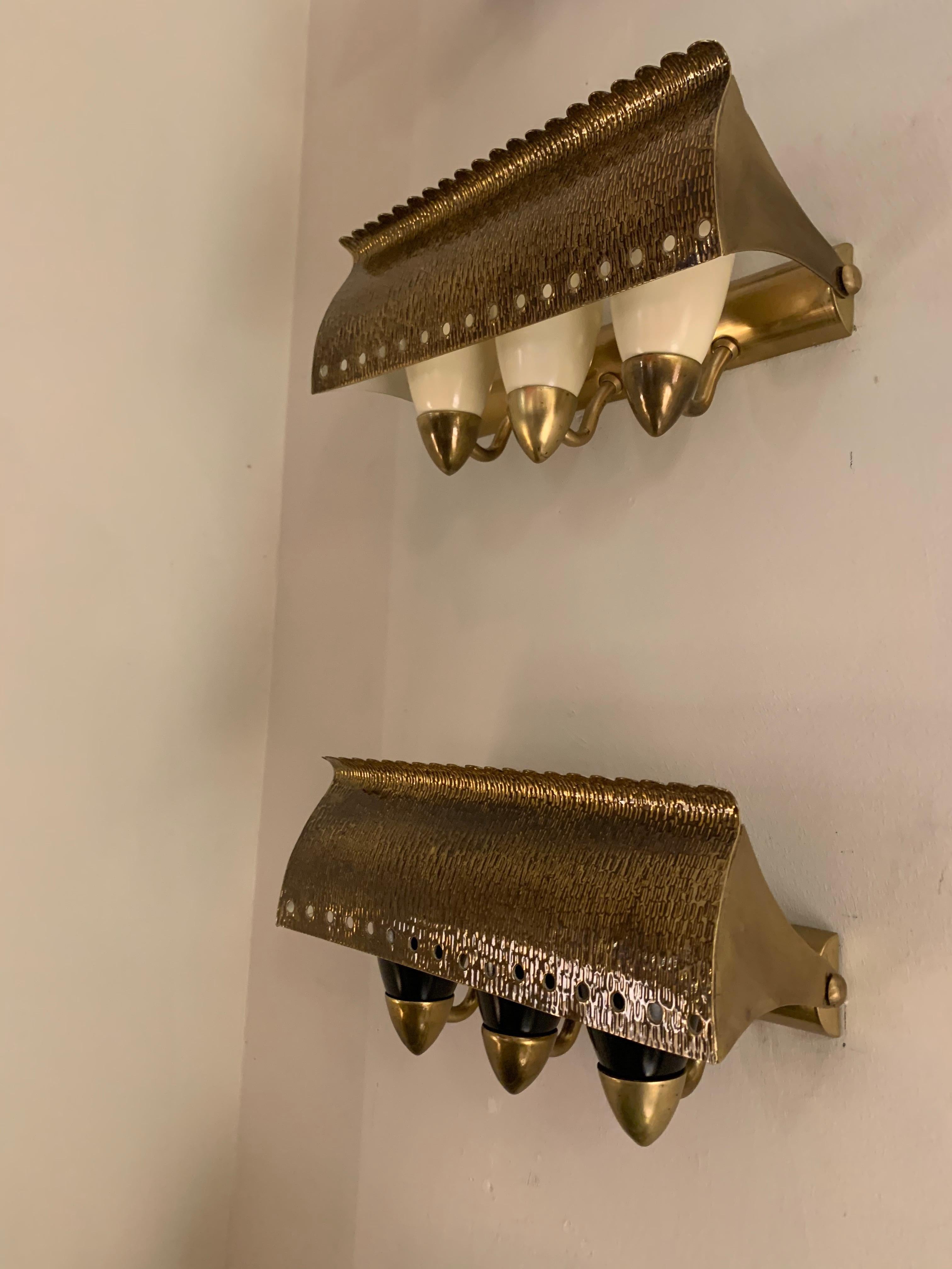 Pair of Sconces, Italy, 1960s For Sale 2
