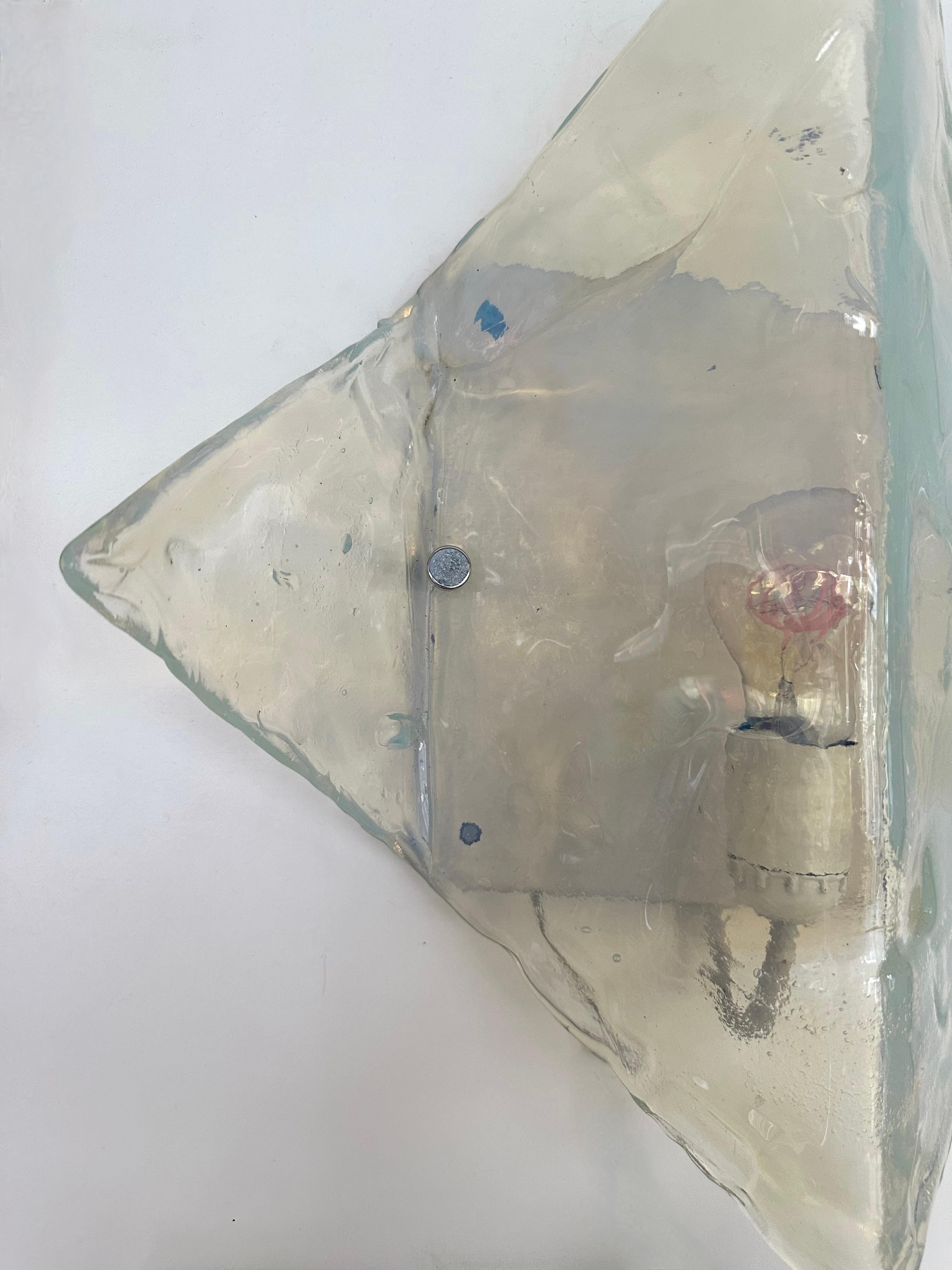 Pareja de apliques LP253 Cristal de Murano de Carlo Nason para Mazzega, Italia, años 70 en venta 5