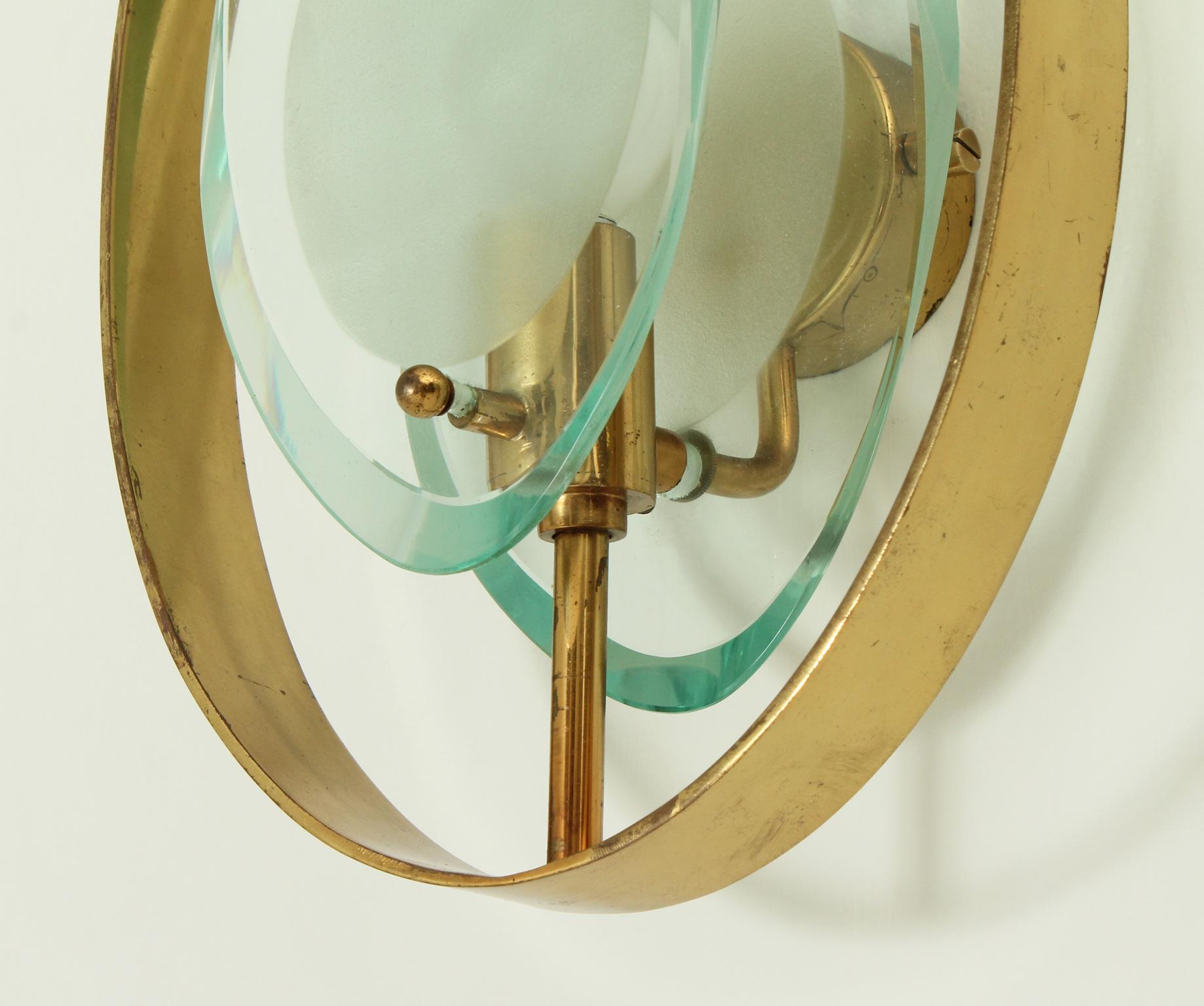 Mid-20th Century Pair of Sconces Model 2240 by Max Ingrand for Fontana Arte