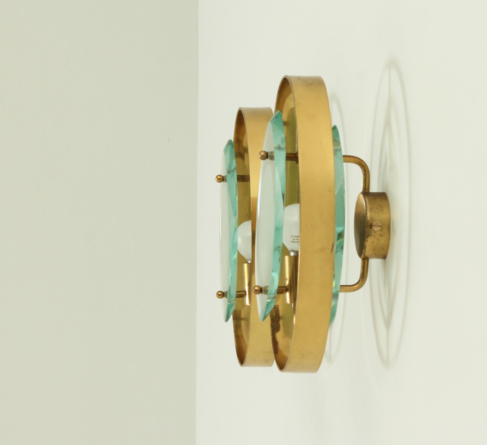 Brass Pair of Sconces Model 2240 by Max Ingrand for Fontana Arte