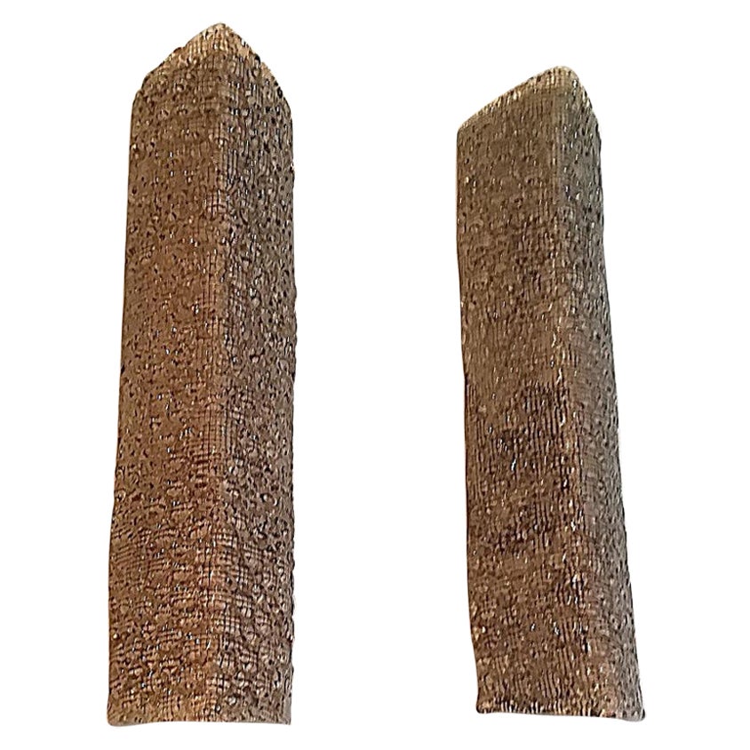 Pair of Sconces, Murano Glass and Brass