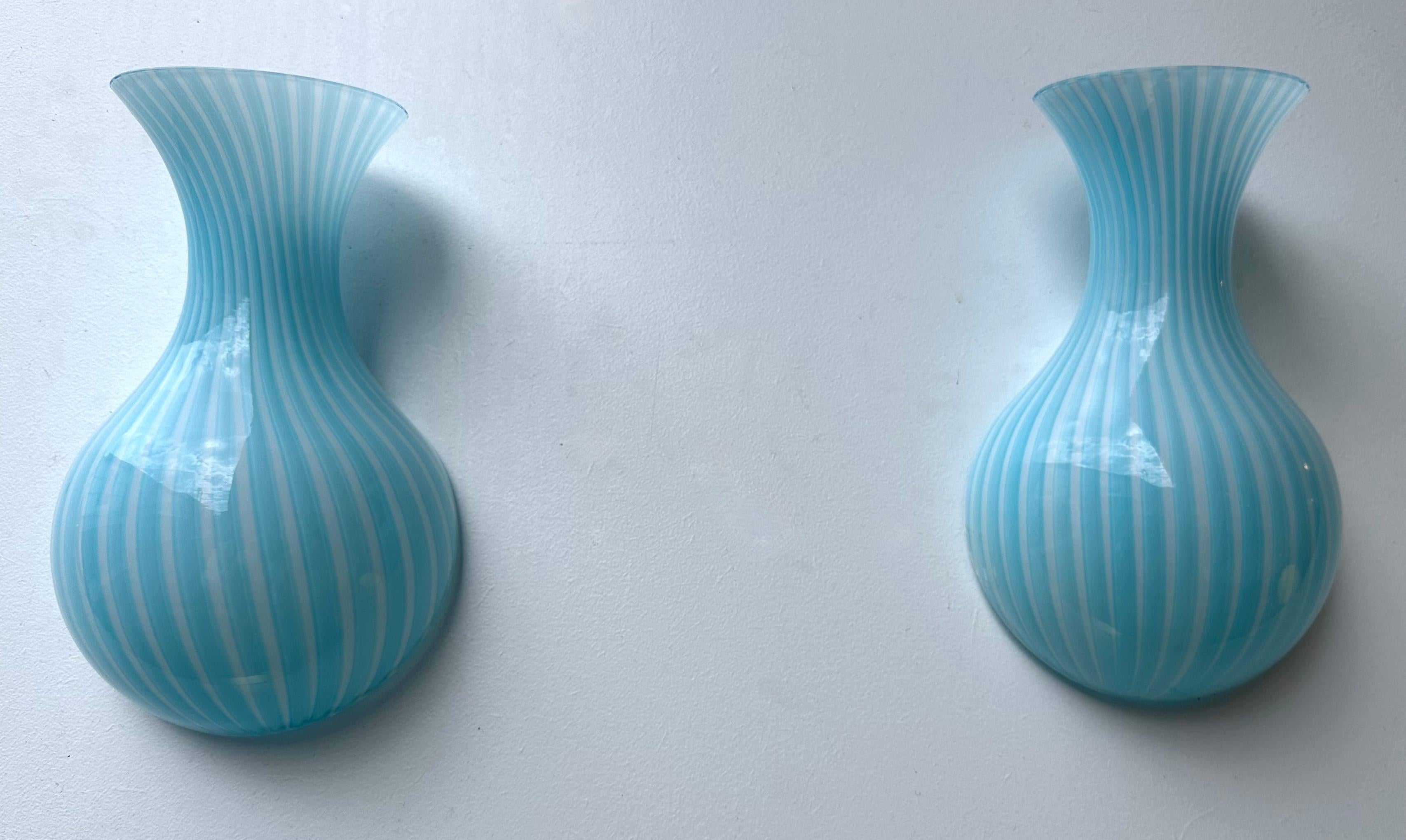 Pair of Sconces Murano Glass Nausica by Giacon for Artemide. Italy, 1990s For Sale 4