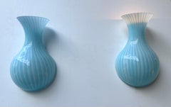 Pareja de Apliques de Cristal de Murano Nausica de Giacon para Artemide. Italia, década de 1990