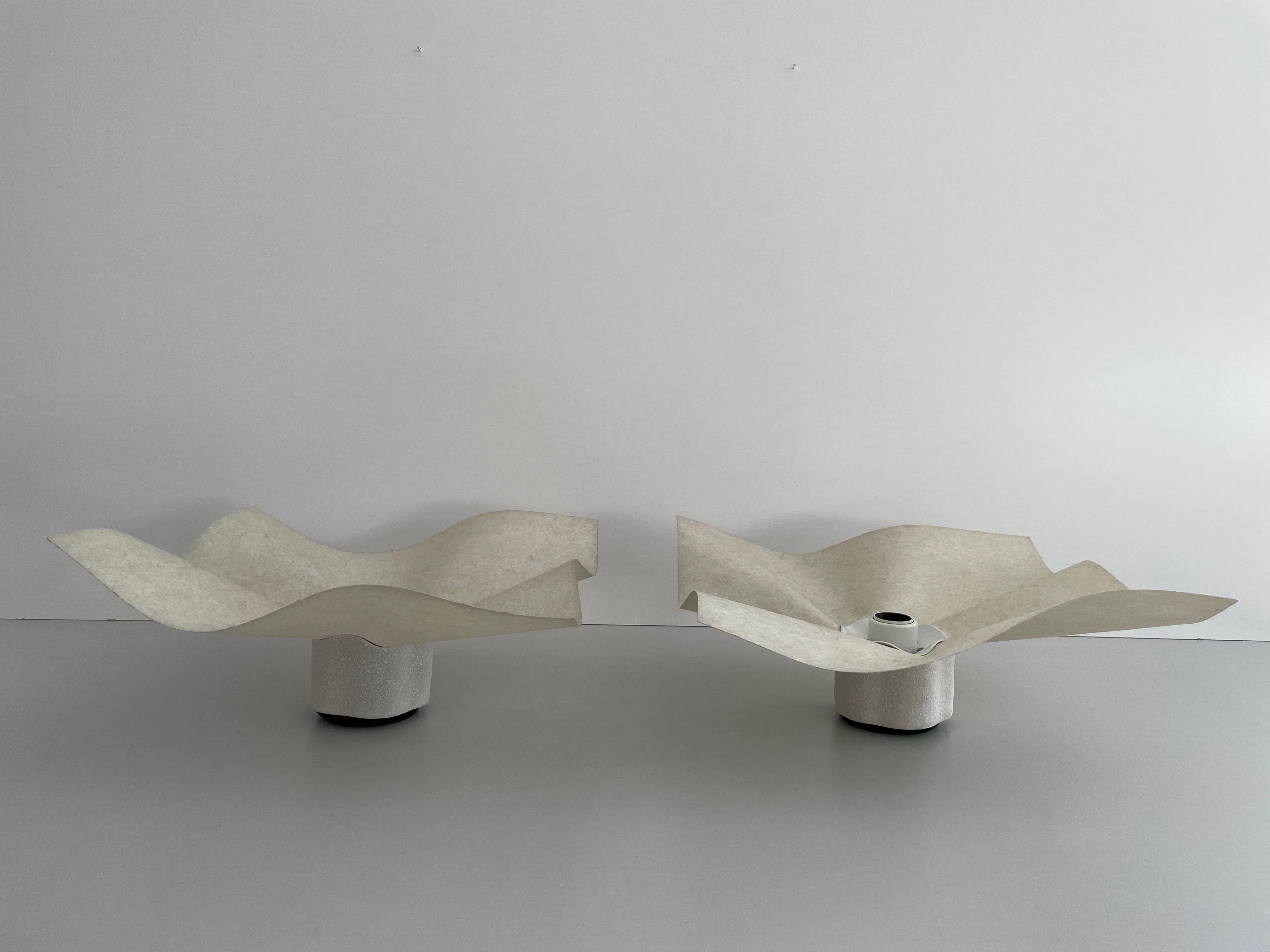 Post-Modern Pair of Sconces or Ceiling Lamps by Mario Bellini for Artemide, 1970s, Italy For Sale