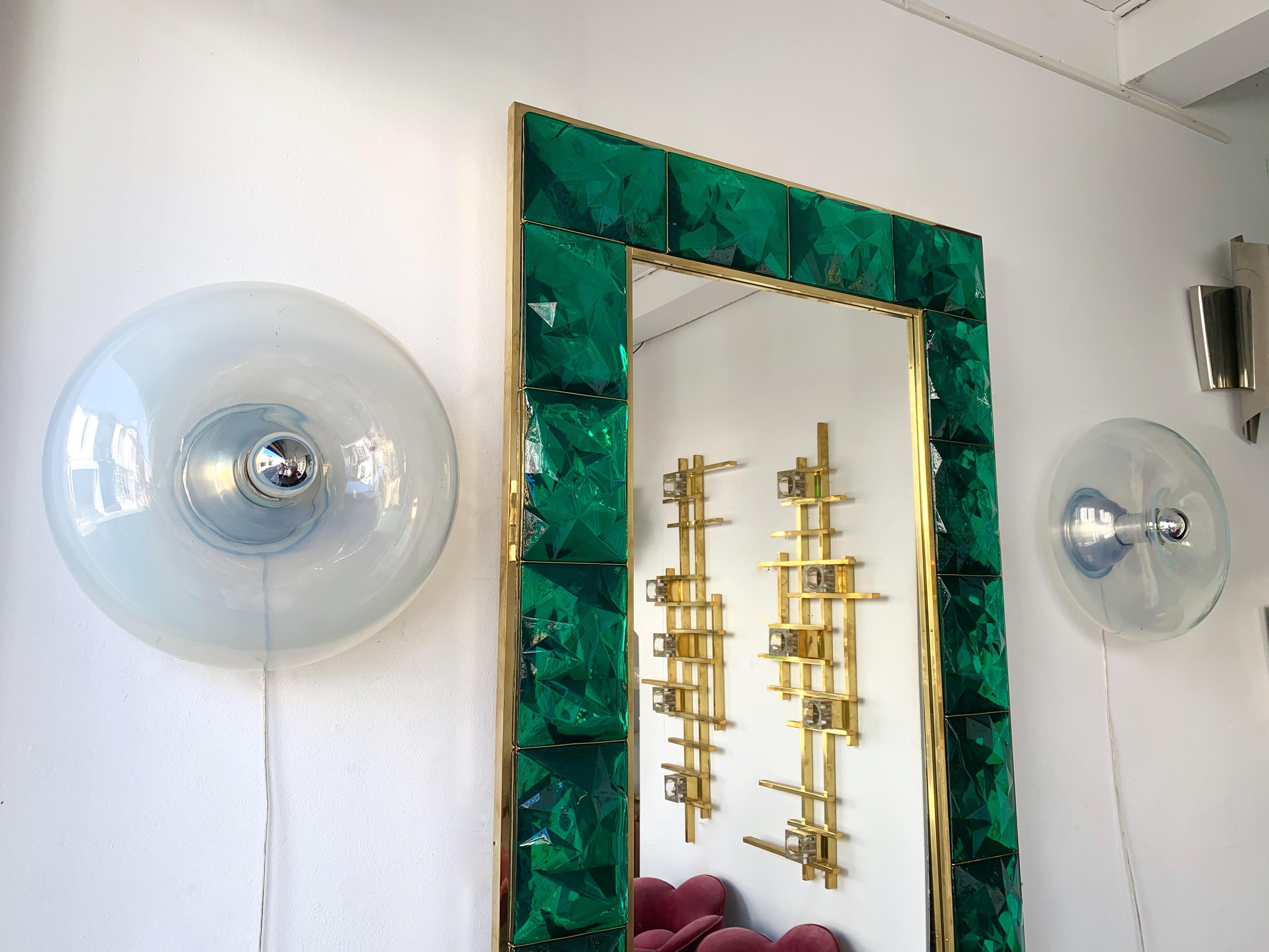 Pair of Sconces Panta Murano Glass by Giusto Toso for Leucos, Italy, 1970s For Sale 2