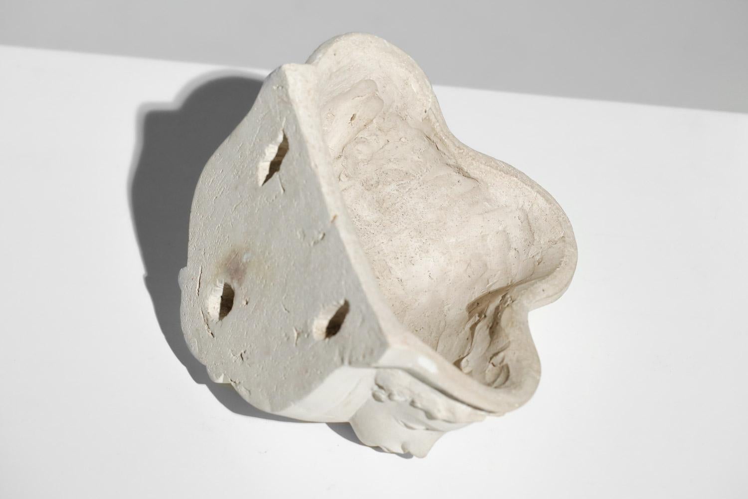 Pair of Sconces Vadim Androusov Art Deco Plaster 3 Mermaid Heads Andre Arbus, G 14