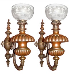 Pair of Sconces with Single Arm
