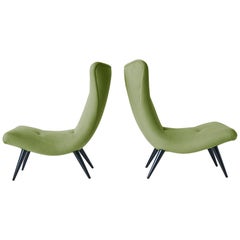 Pair of Scoop Chairs by Karpen