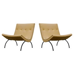 Ein Paar Scoop Chairs von Milo Baughman für James Inc:: um 1950:: signiert