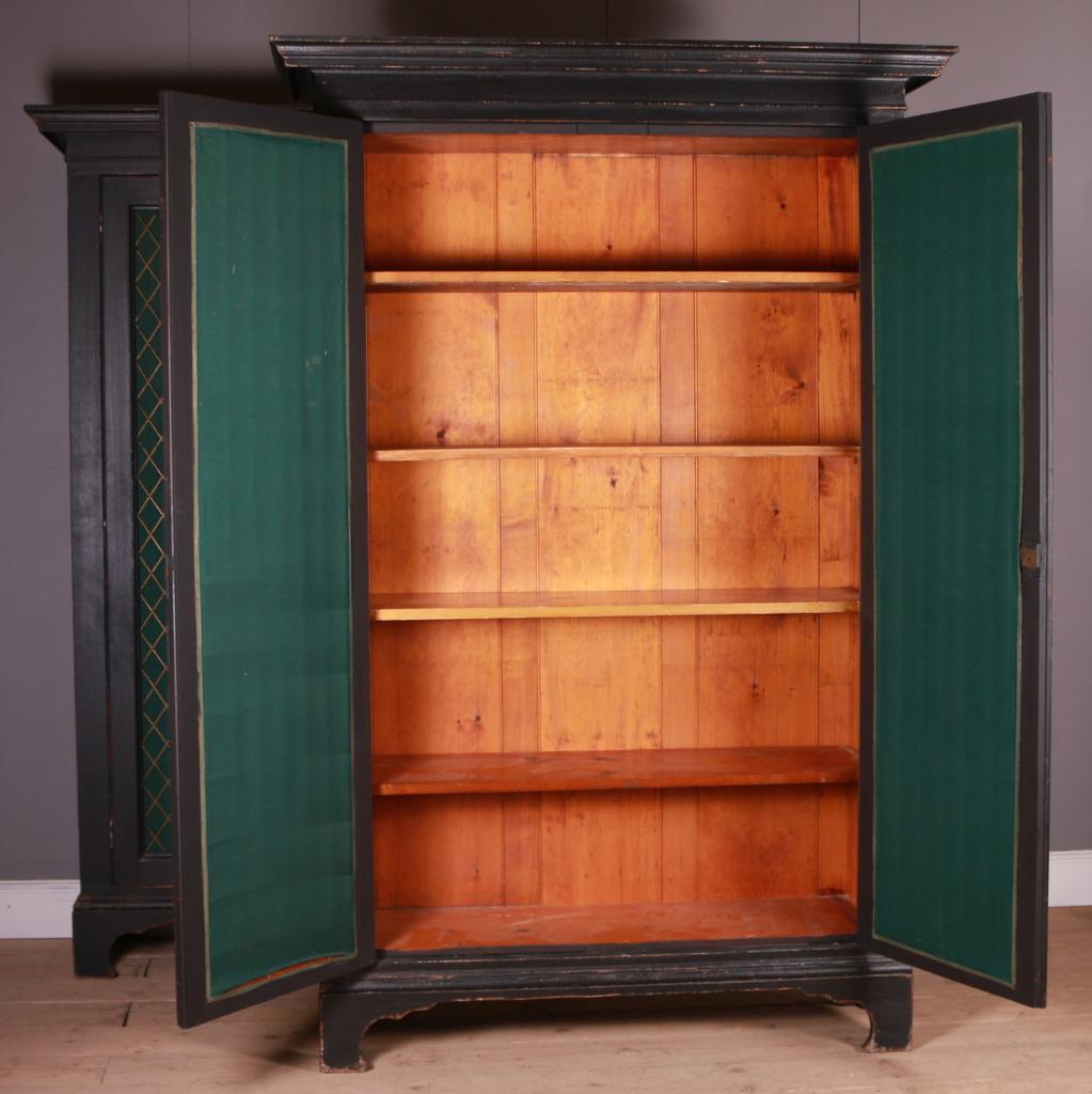 Brass Pair of Scottish Bookcases For Sale