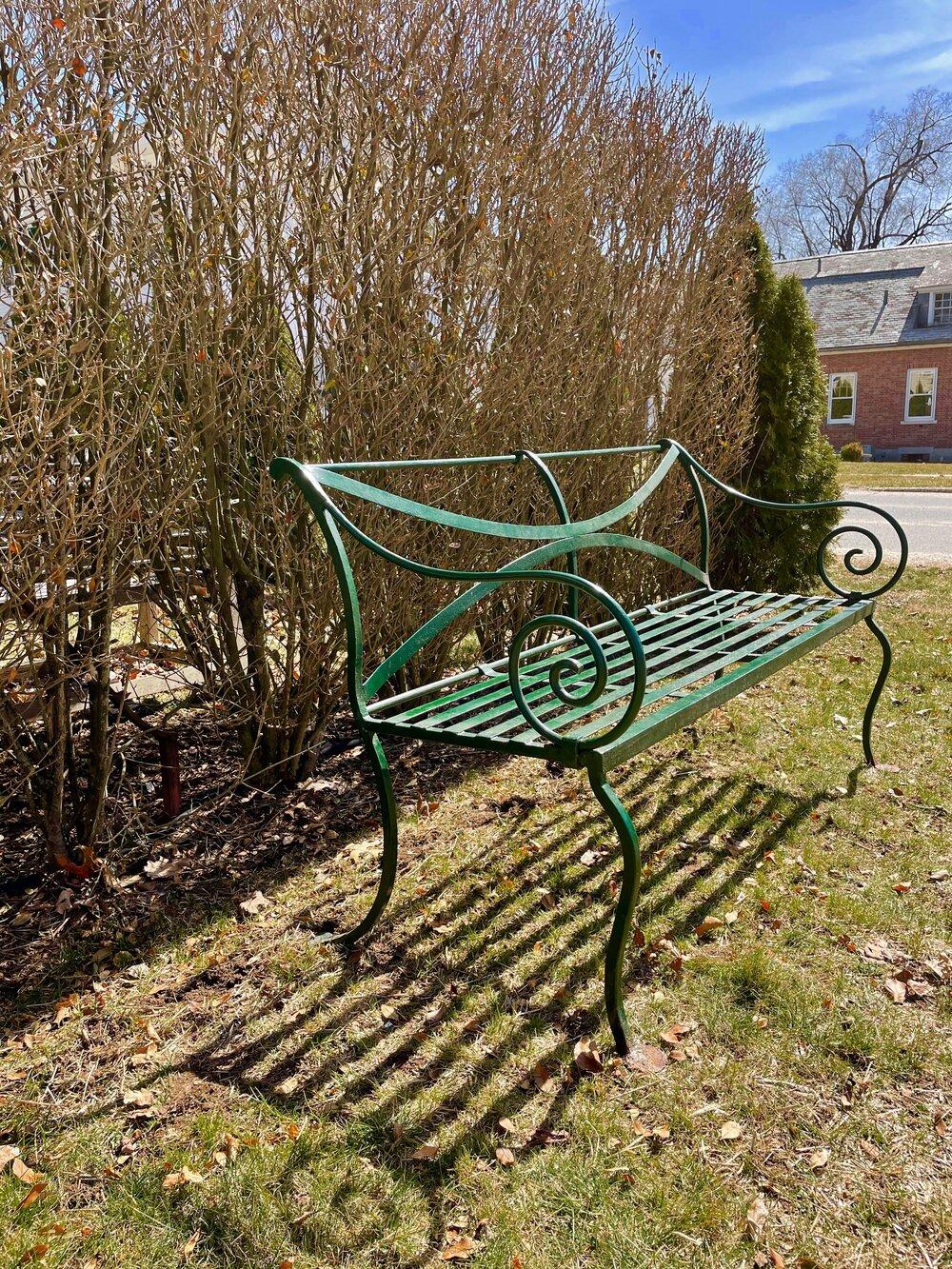 Pair of Scottish Regency Wrought Iron Benches, CA 1820 For Sale 1