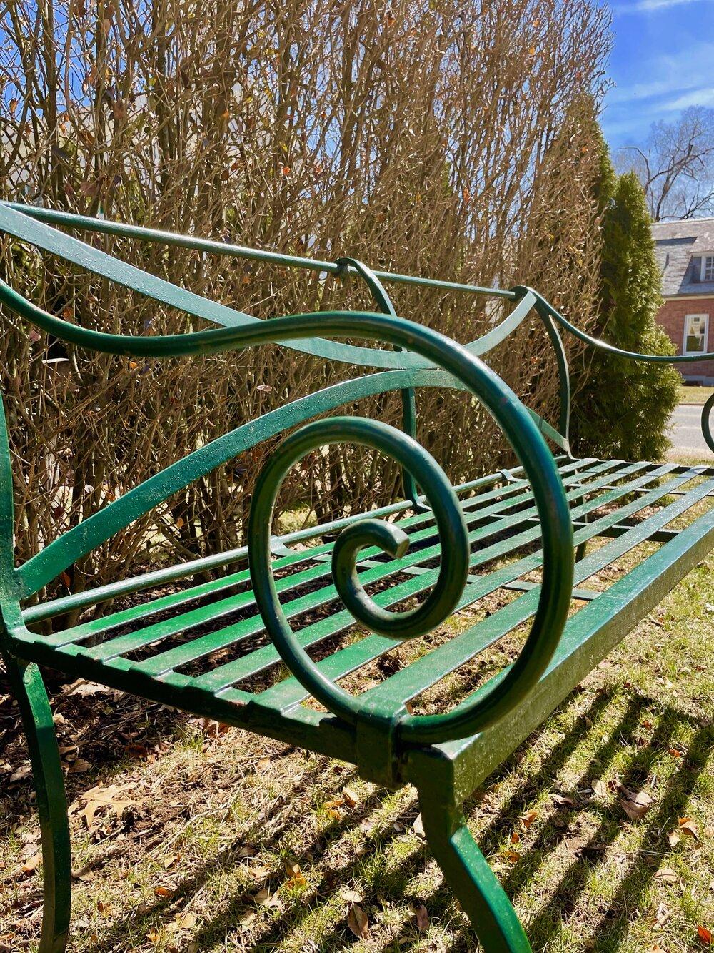 Pair of Scottish Regency Wrought Iron Benches, CA 1820 For Sale 3