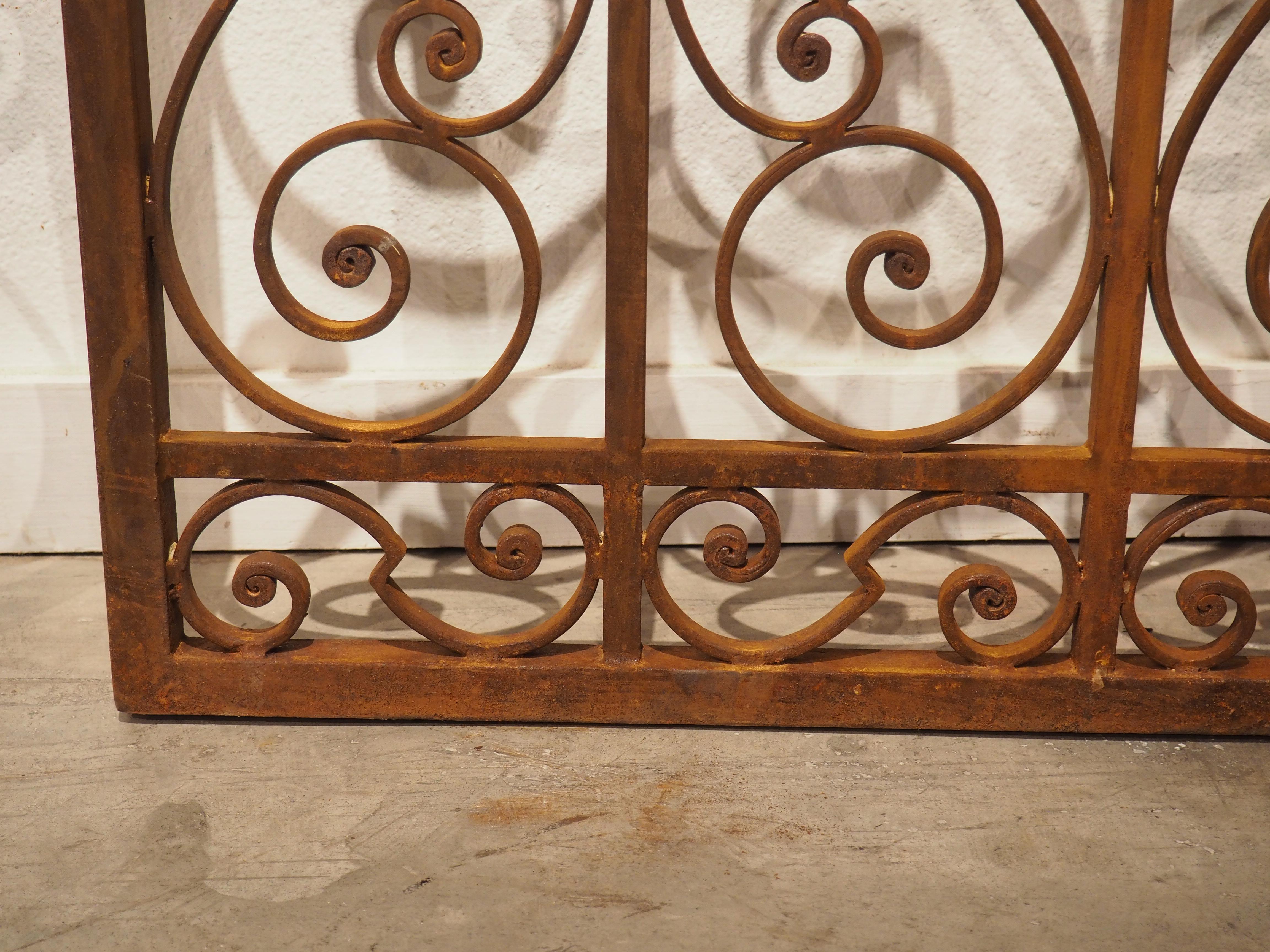Pair of Scrolled Wrought Iron Gates from France, 20th Century 15