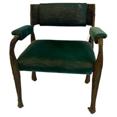 Coppia di poltrone scolpite in bronzo di Paul Evans