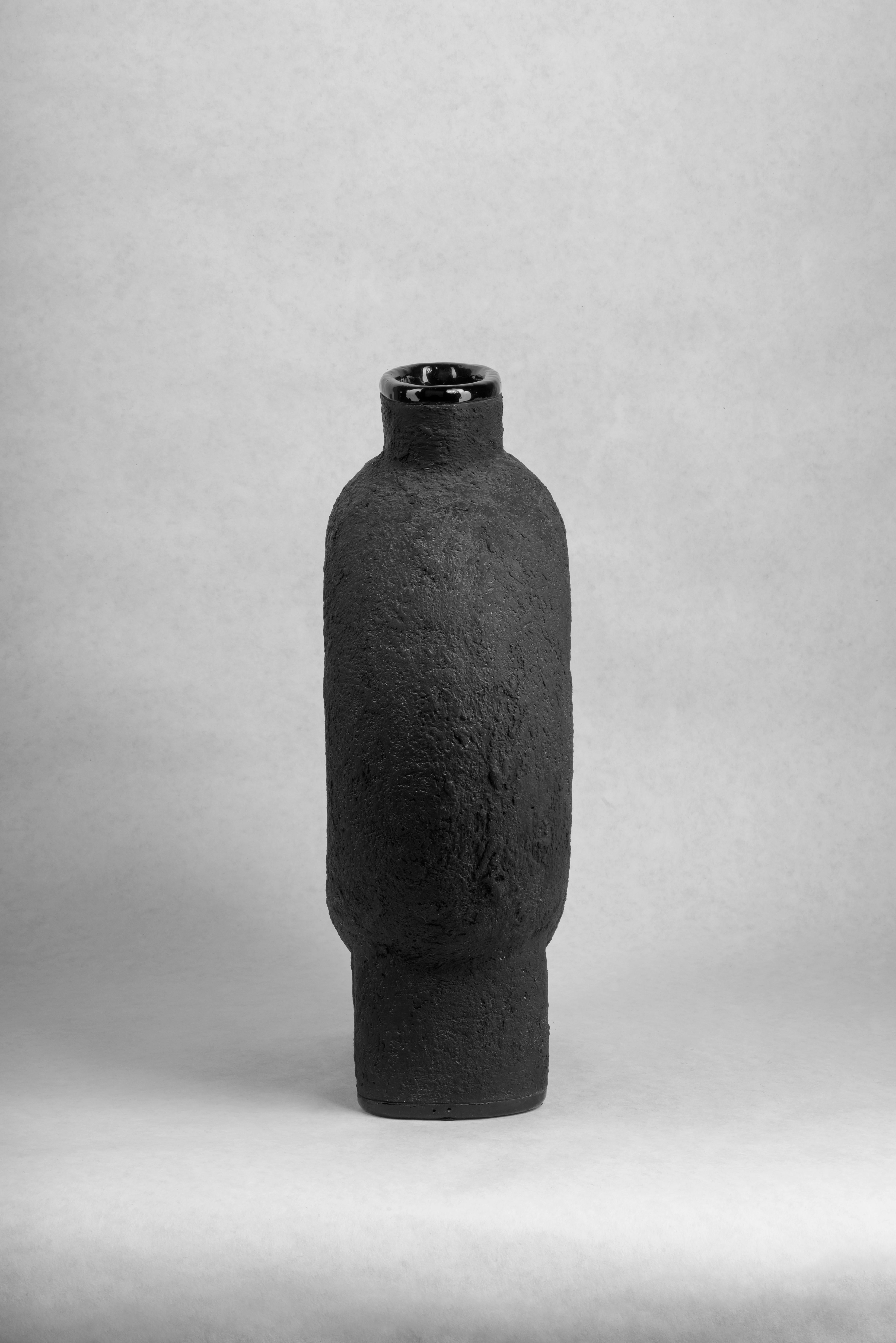 Pair of Sculpted Ceramic Vase by FAINA 5