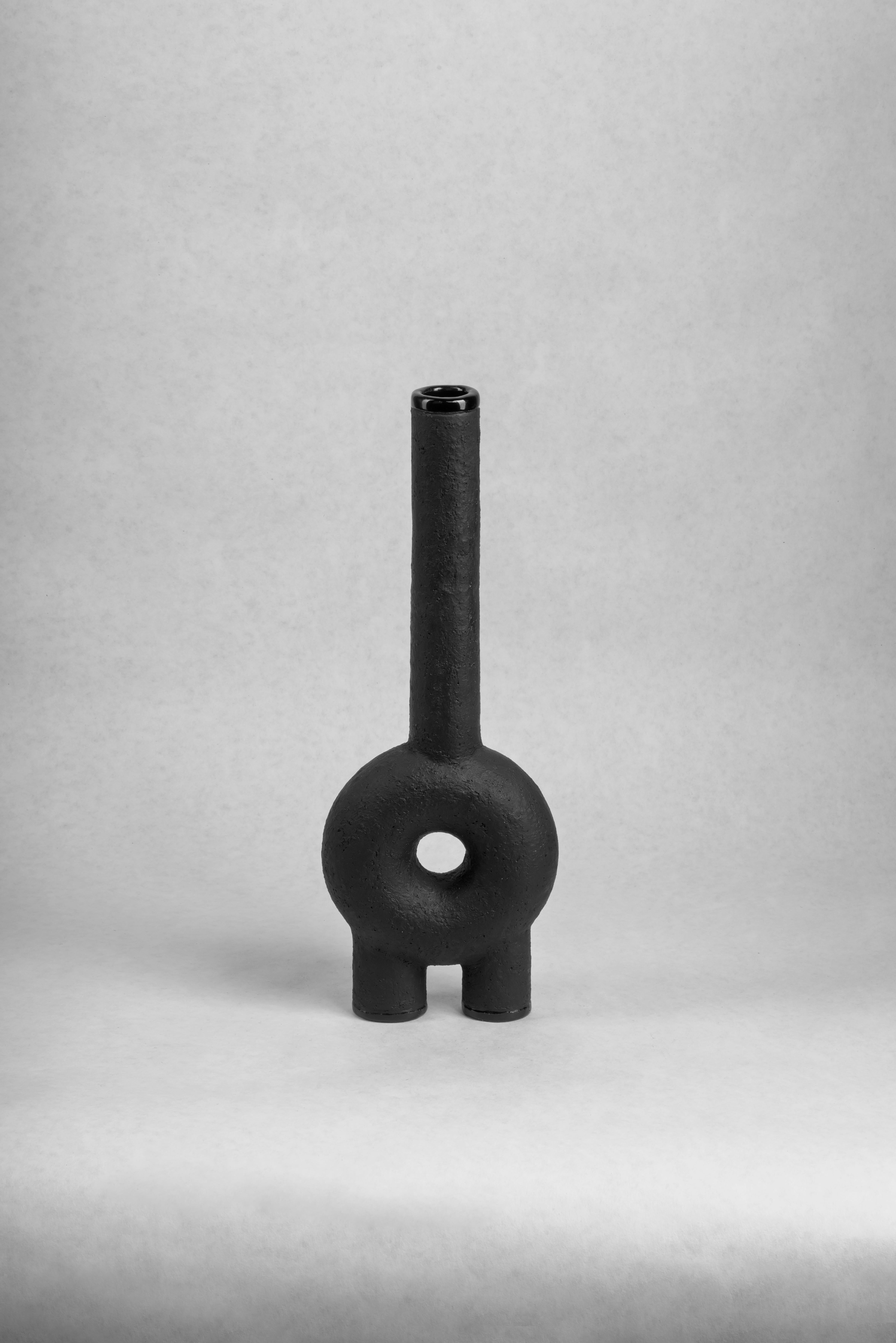 Pair of Sculpted Ceramic Vase by FAINA 10