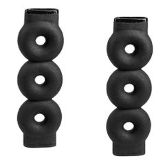 Pair of Sculpted Ceramic Vase by FAINA