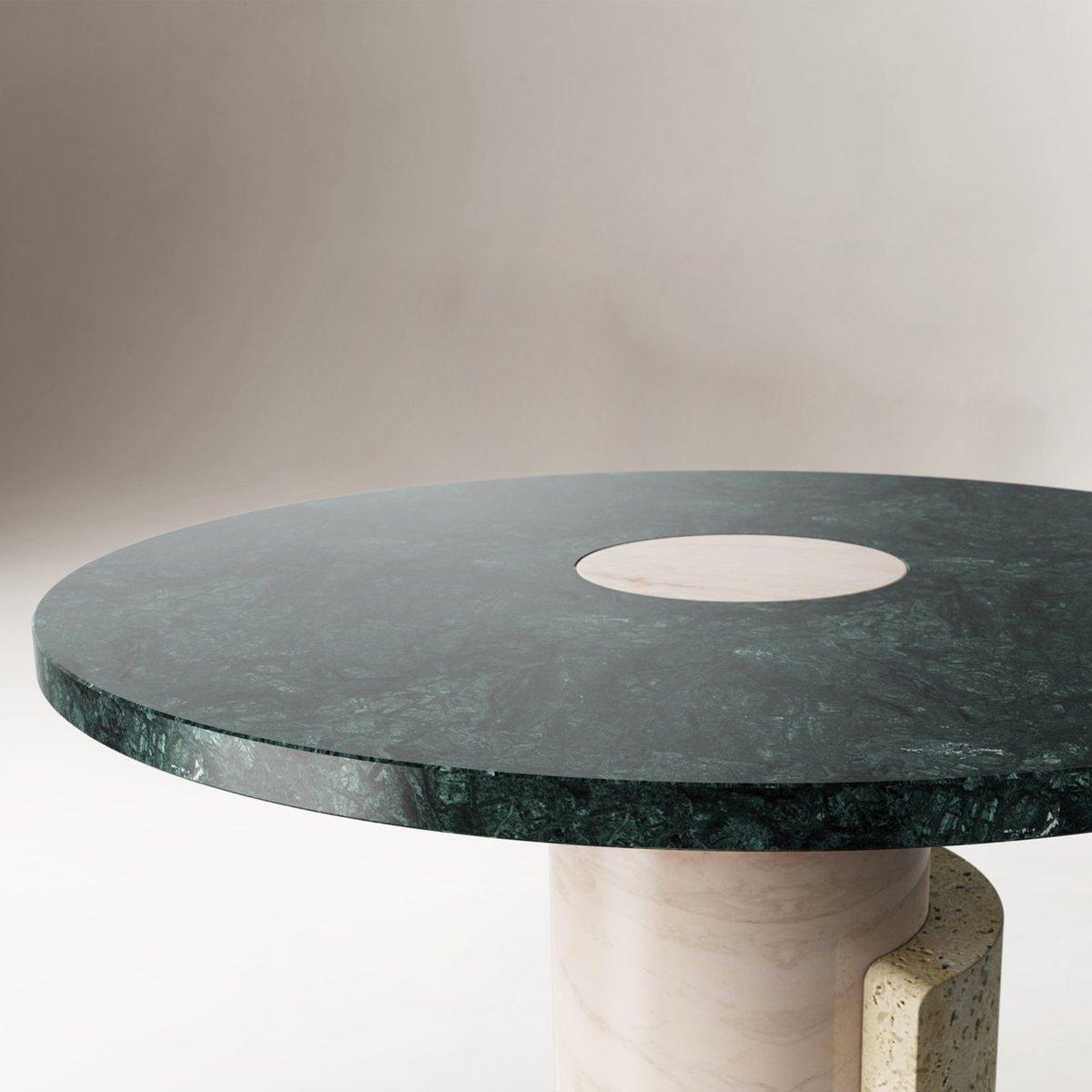 Pair of Sculpted Contemporary Marble Side Table by Dooq 1