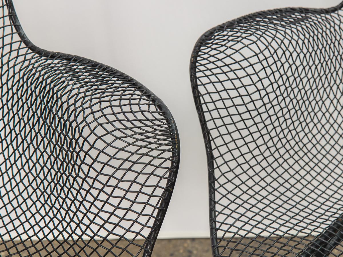 Mid-Century Modern Pair of Sculptura Patio Chairs by Russell Woodard