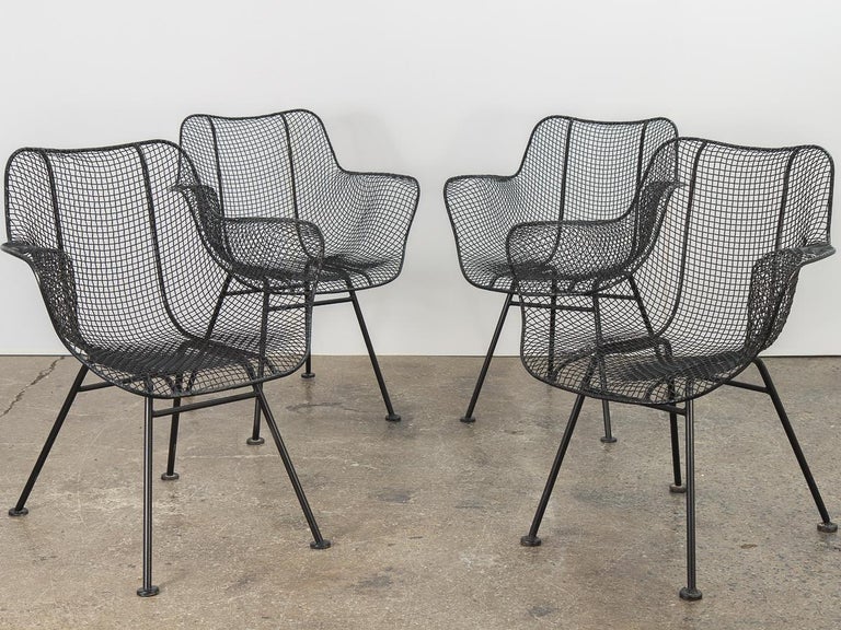 Mid-20th Century Pair of Sculptura Patio Chairs by Russell Woodard For Sale