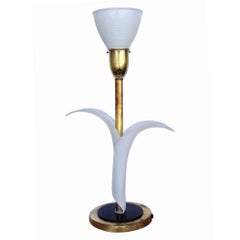 Pair of Sculptural Acrylic Table Lamps by Rembrandt