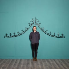 Pair of Sculptural Antique Wrought Iron Garden Arches