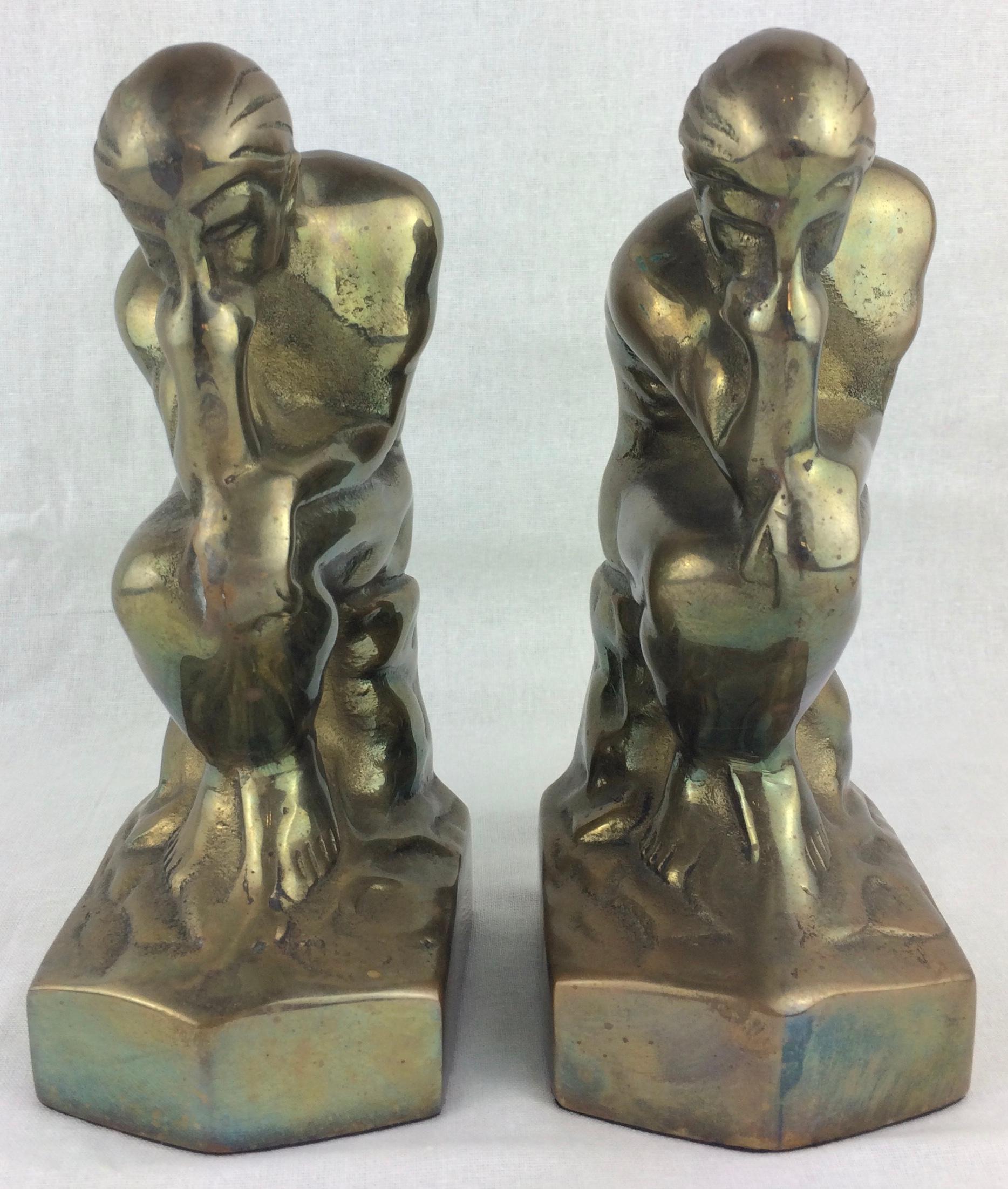 the thinker bookends