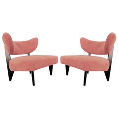 Pair of Sculptural Art Deco Lounge Chairs