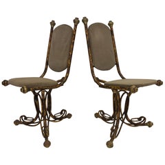 Pair of Sculptural Arthur Court Occasional Chairs