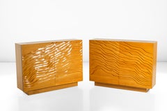 Pair of Sculptural Cabinets, Italian Design, 1960 circa