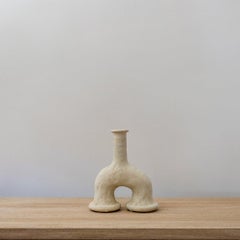 Pair of Sculptural Ceramic Candle Sticks
