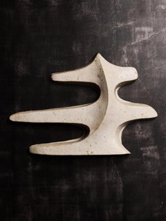 Pair of Sculptural Ceramic Wall Sconces by Natasha Dakhli, Signed