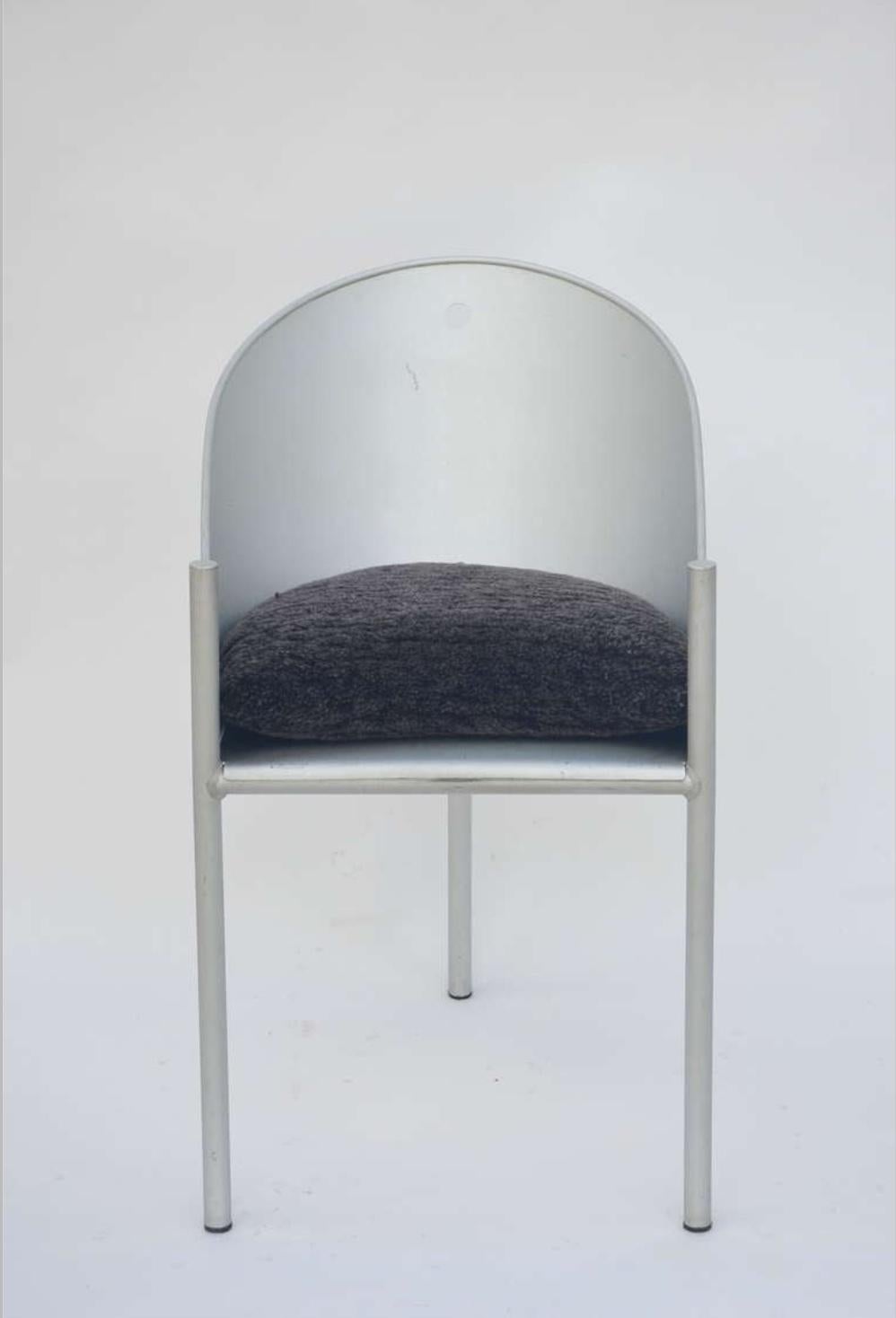 Aluminum Pair of Sculptural Chairs by Philippe Starck