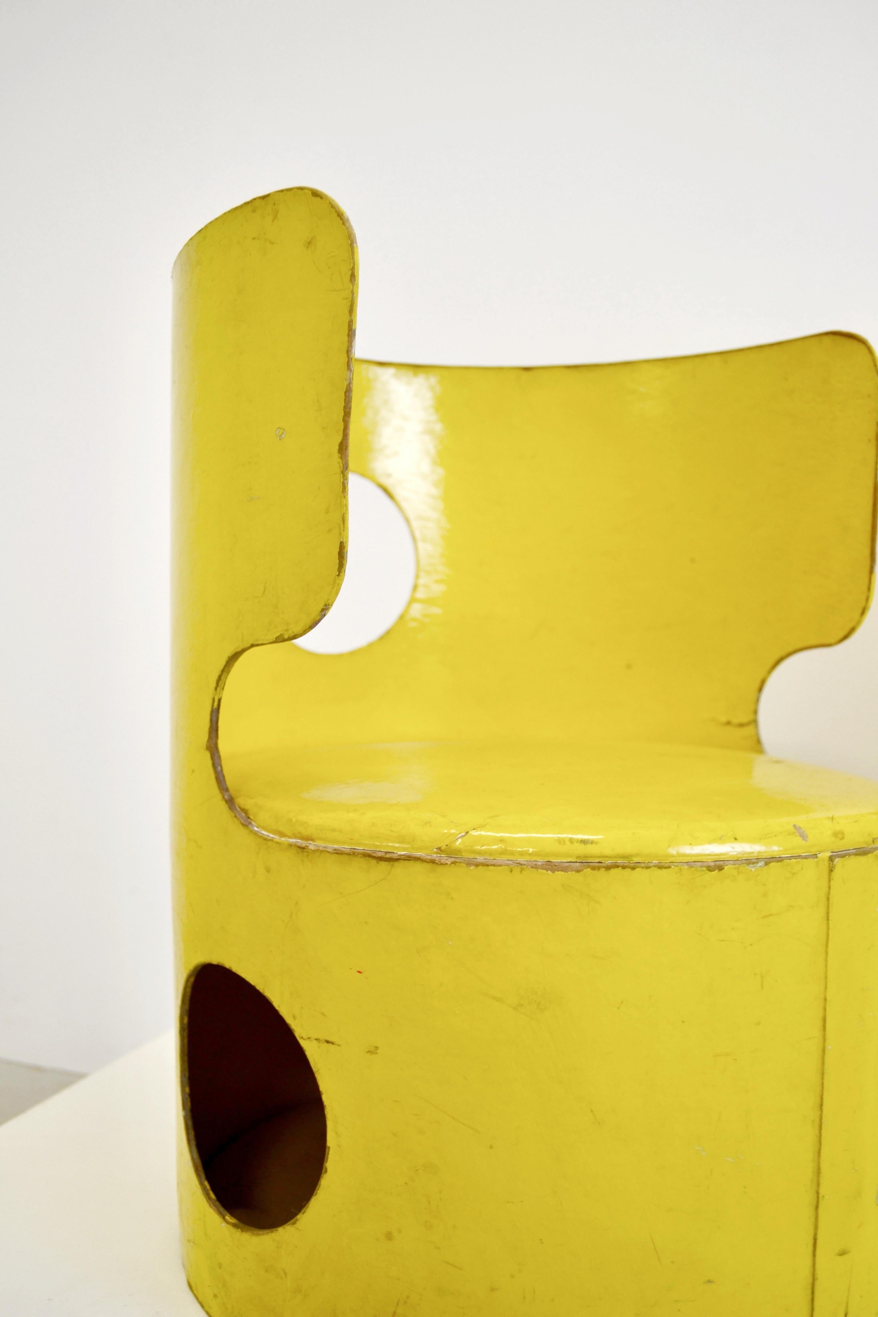 French Pair of Sculptural Children’s Chairs by Jean-Louis Avril, France, 1970s For Sale