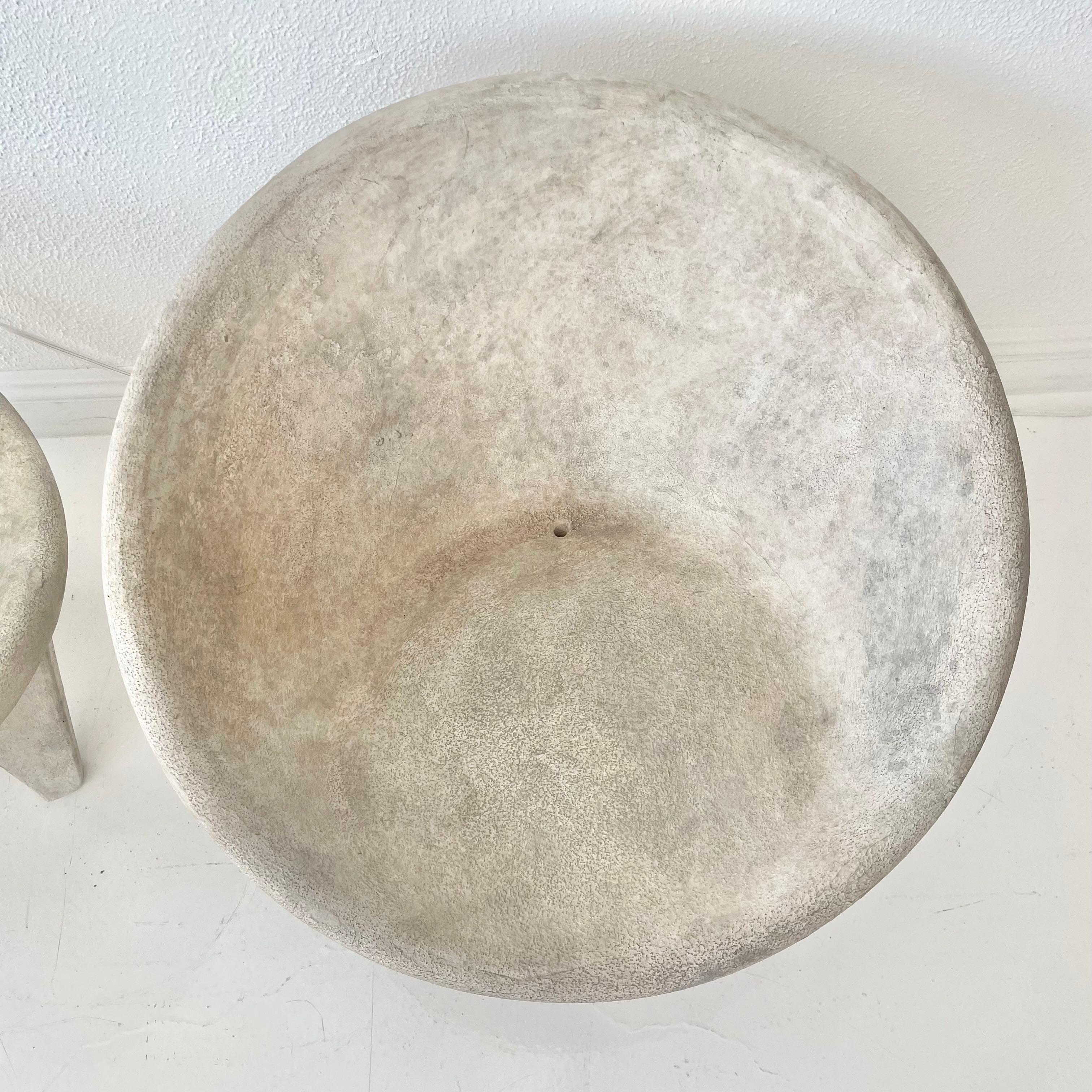 Pair of Sculptural Concrete Chairs by Merit Los Angeles For Sale 5