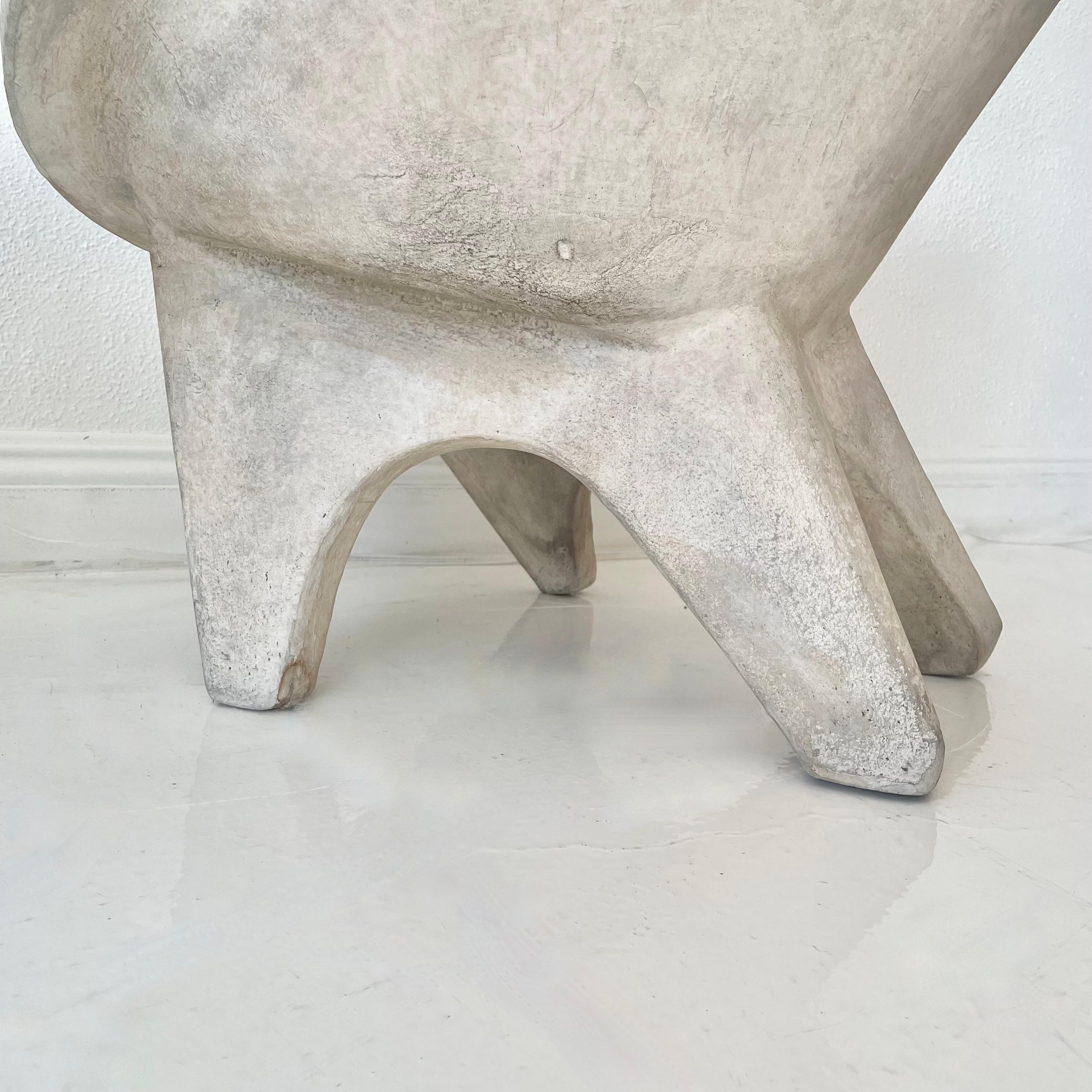 Pair of Sculptural Concrete Chairs by Merit Los Angeles For Sale 2