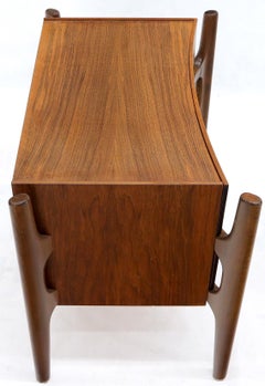 Pair of Sculptural William Hinn Swedish Modern Nightstands