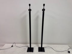 Coppia di lampade da terra scultoree di Aimé Cécil per Les Héritiers