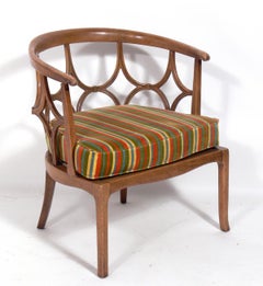 Pareja de sillas escultóricas con respaldo calado de Tomlinson