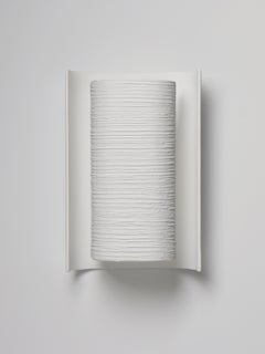 Pair of Sculptural 'Galba III' Wall Sconces, White Plaster, Handmade by Benediko