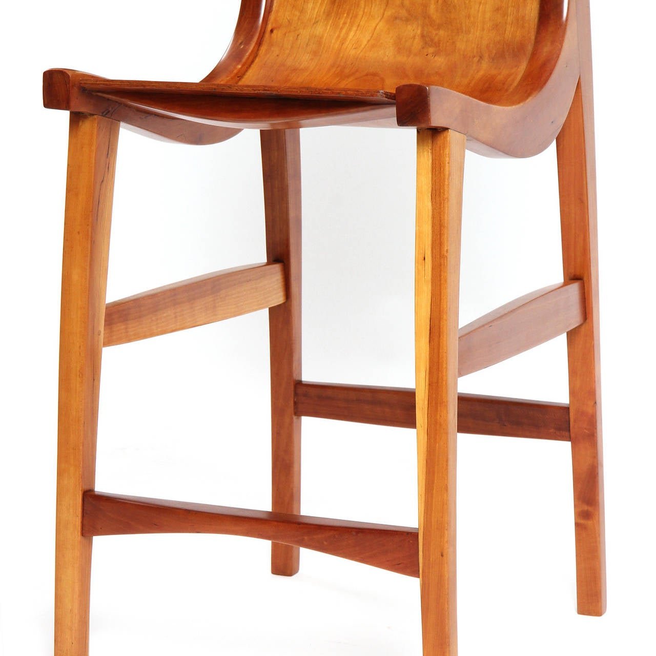 Mid-20th Century Pair of Sculptural High Chairs by Jere Osgood