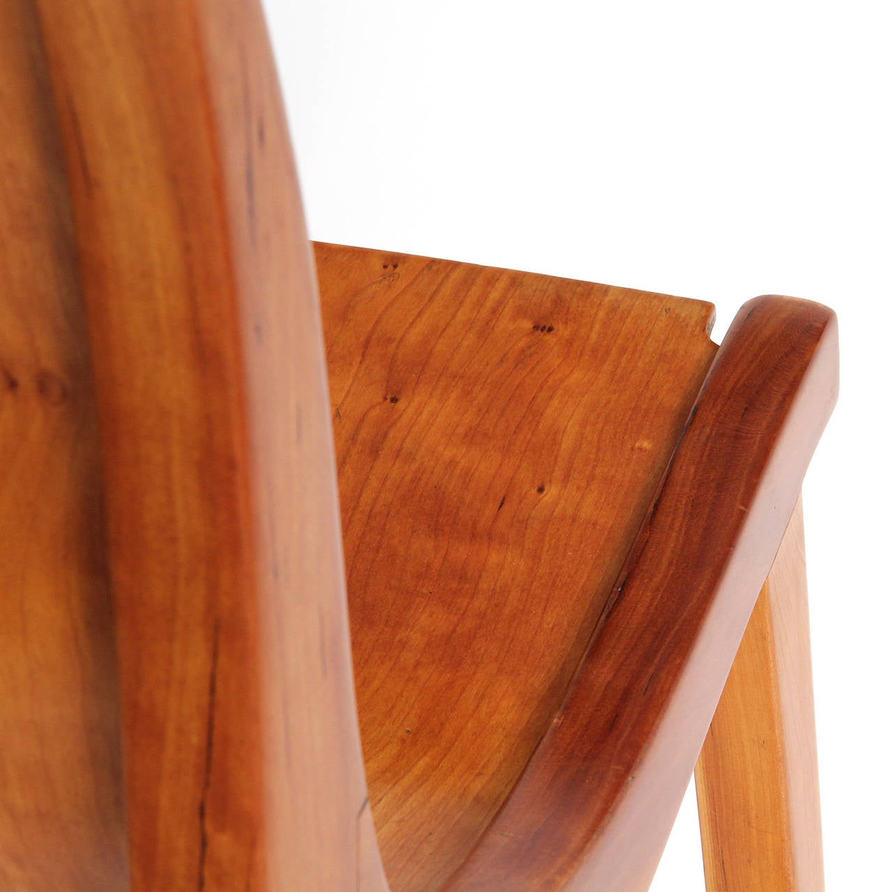 Maple Pair of Sculptural High Chairs by Jere Osgood