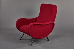 Pair of Sculptural Italian Armchairs in the Manner of Marco Zanuso’s “Lady”