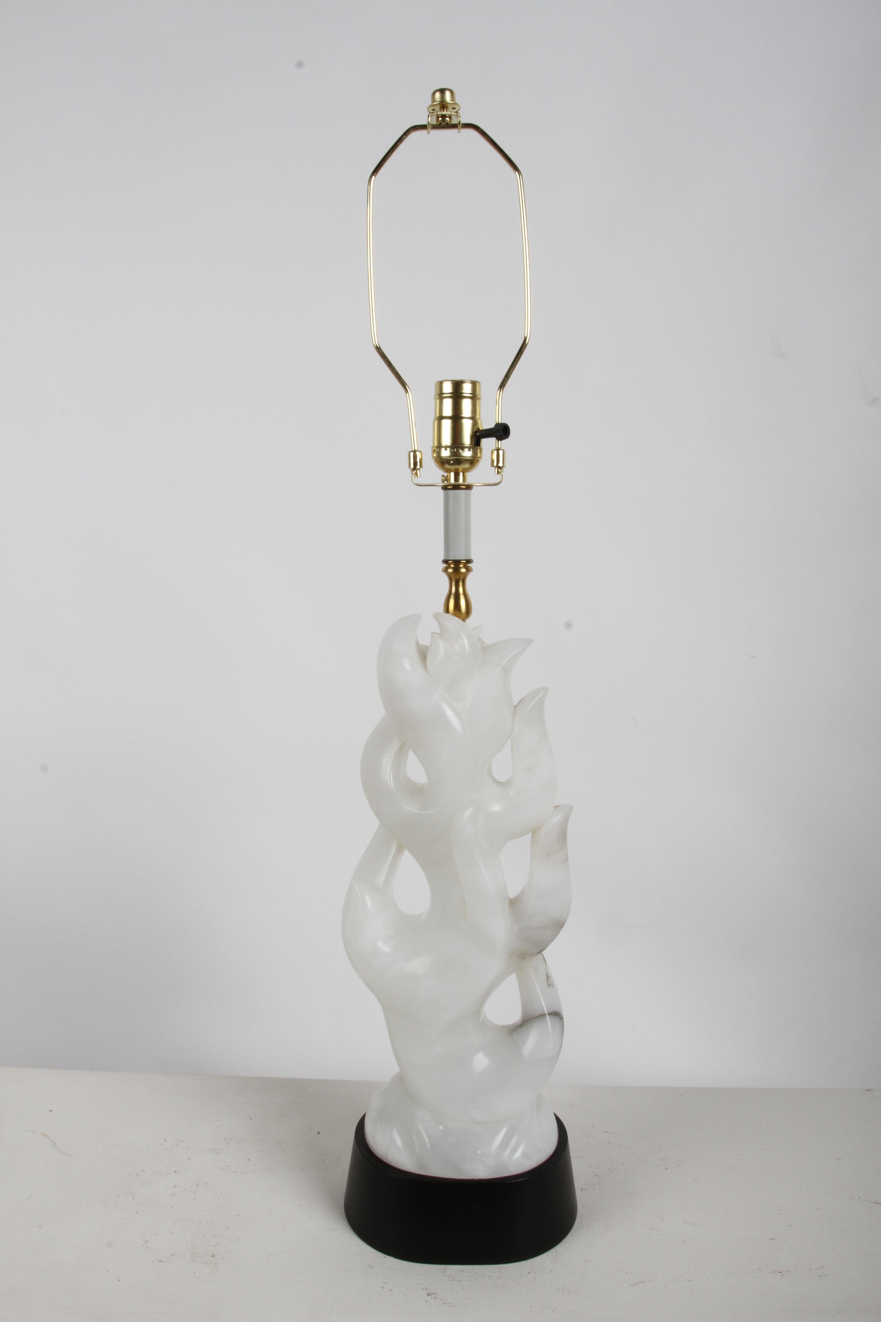 Paar skulpturale italienische MCM Maurizio Tempestini Weiß Alabaster 