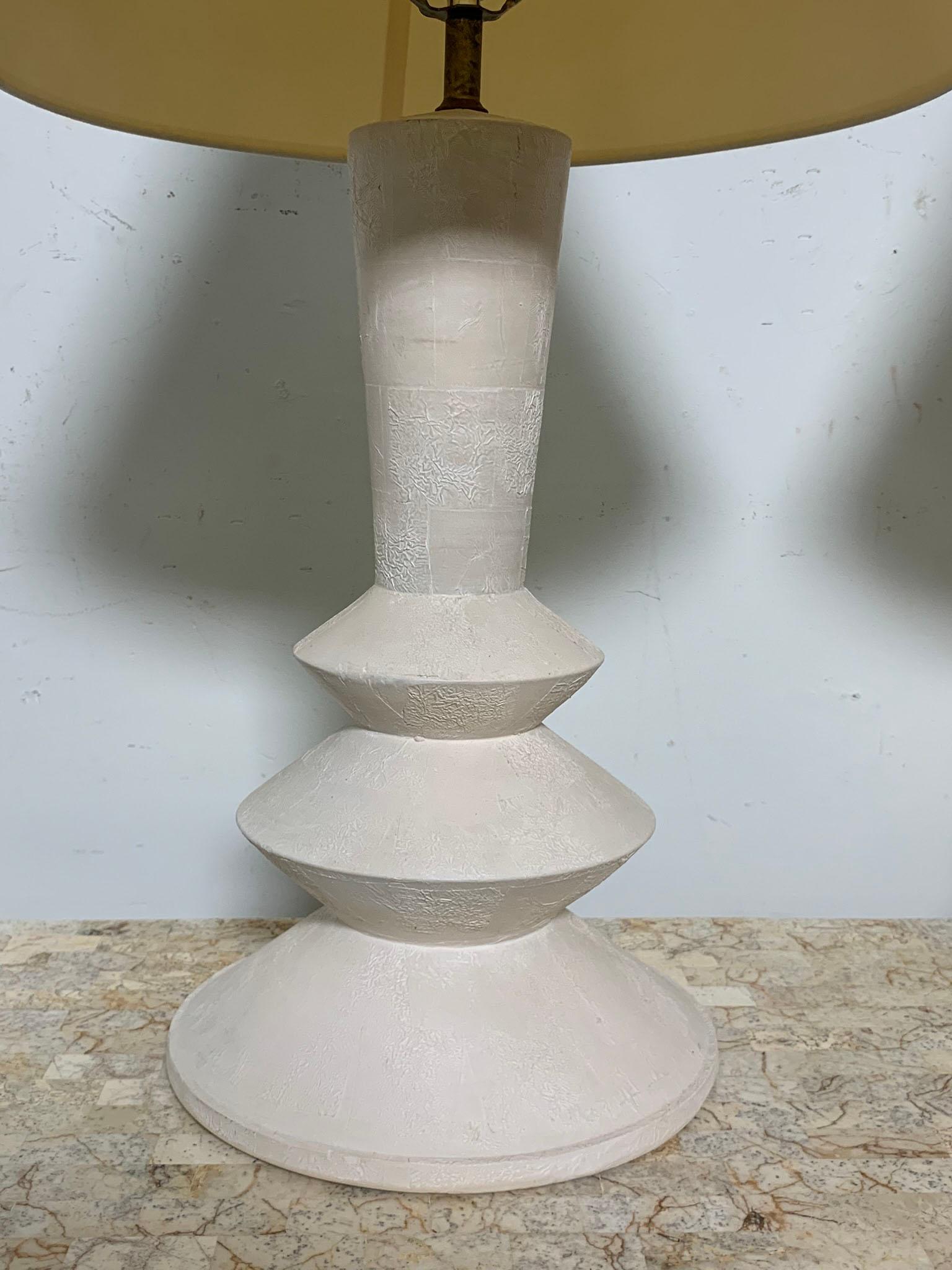 American Pair of Sculptural Lamps Attributed to Sirmos After Alberto & Diego Giacometti