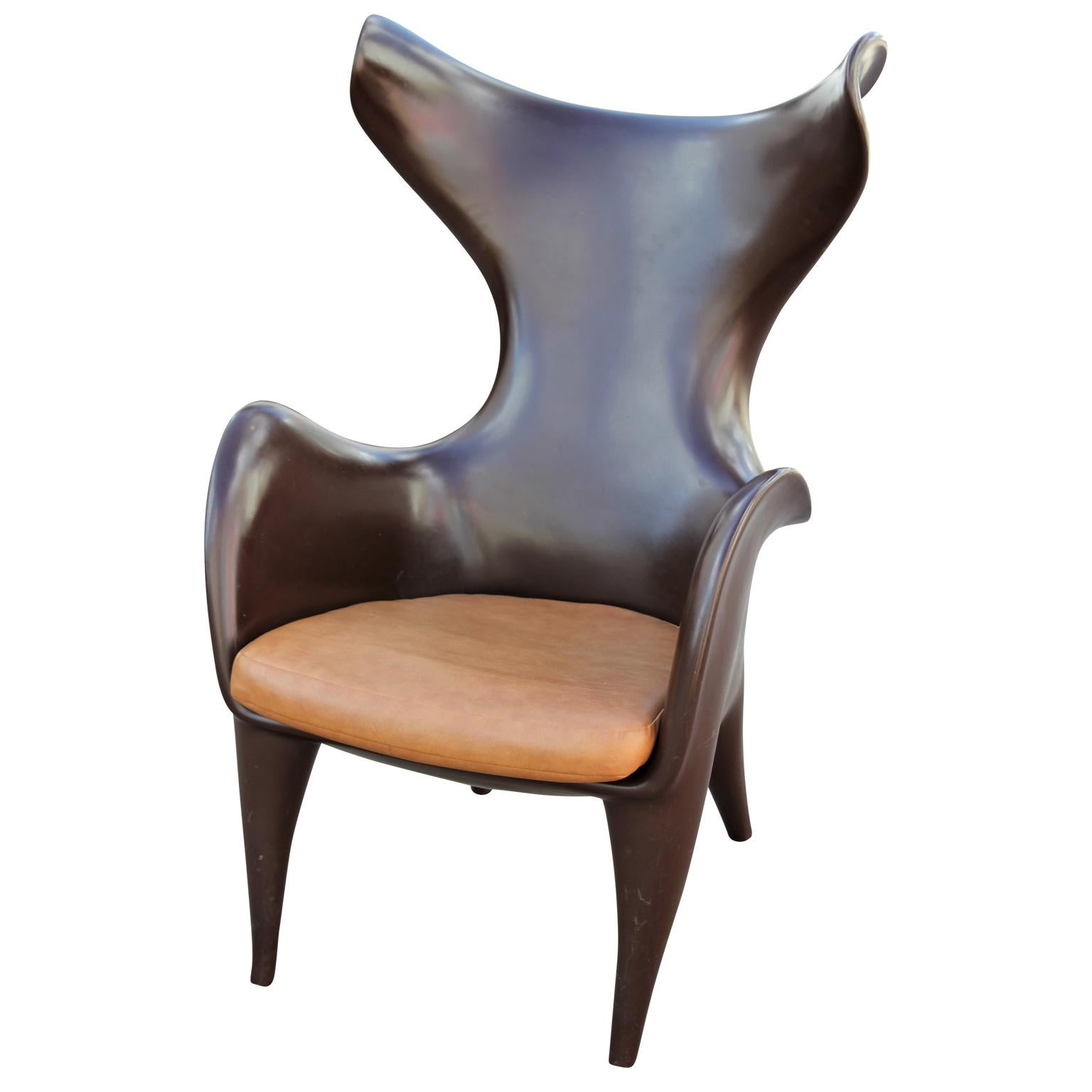 American Pair of Sculptural Modern Frankie Chairs by Jordan Mozer