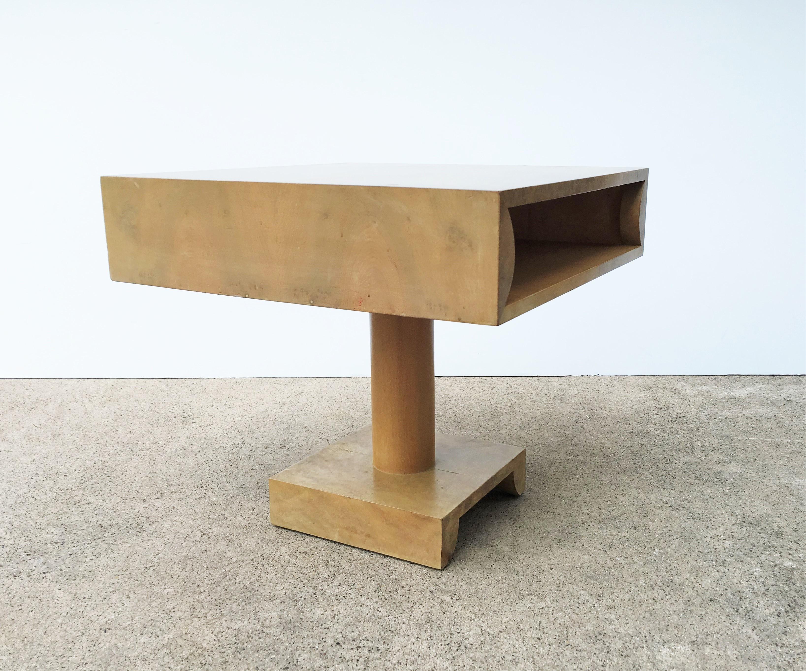 Pair of sculptural Nightstands or End Tables in Style of Tommi Parzinger 2